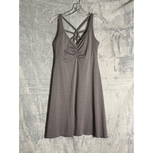 Prana Dresses & Skirts - Prana active Dress Womens Medium Striped Strappy Back Built In Bra‎ size M